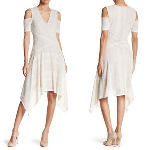 Asymmetrical Ivory Lace Dress
